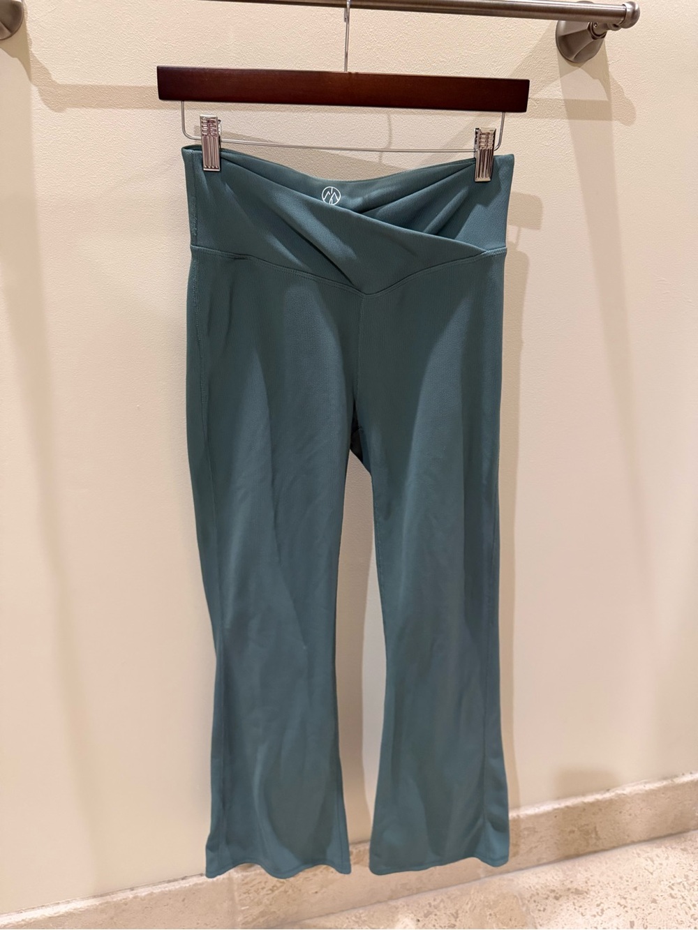 Sage green Crossover Waist Yoga Pants